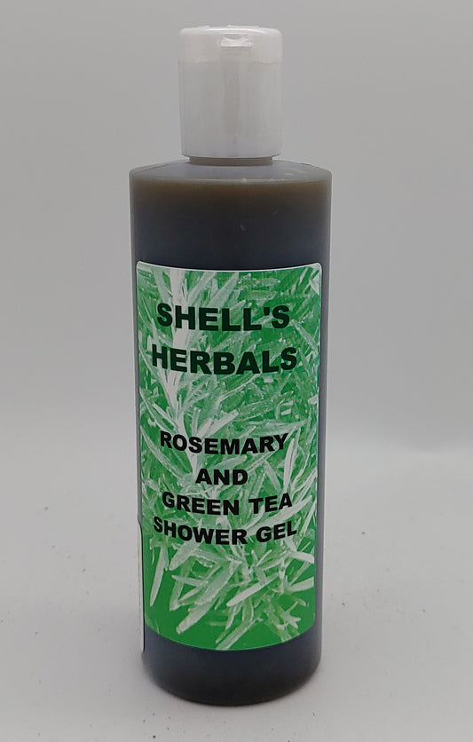 Rosemary and green tea shower gel