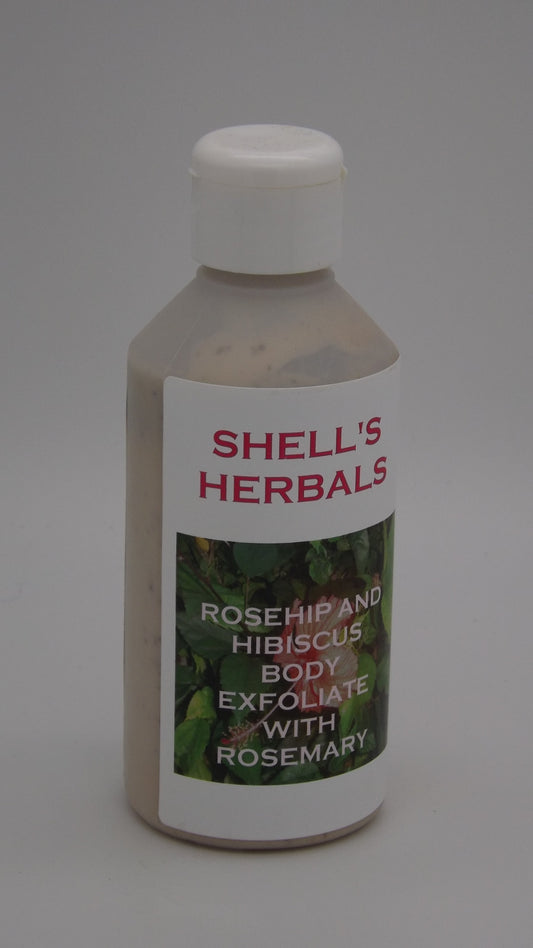 ROSEHIP AND HIBISCUS BODY EXFOLIATE WITH ROSEMARY